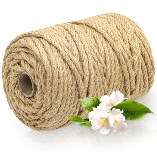 Sisalseil 9 mm x 80 m, Hanfseil Kordel Jutekordel, Tau Seil aus 100% Natur Jute, Juteseil Naturfasern Tauwerk, Seil Rope für Garten, DIY, Dekoration, Bündeln und Camping von Chuner