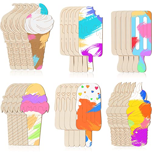 Chunful 120 Stück unlackierte Eiscreme-Holzausschnitte Sommer Handwerk Bulk DIY Holzausschnitte Eiscreme Holzhandwerk Eiscreme Party Dekor für Kunst Farbe Geburtstag Ornamente, 6 Stile Chunful 120 Stück unlackierte Eiscreme-Holzausschnitte Sommer Handwerk Bulk DIY Holzausschnitte Eiscreme Holzhandwerk Eiscreme Party Dekor für Kunst Farbe Geburtstag Ornamente, 6 Stile von Chunful