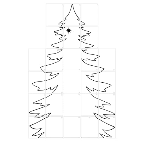Chunful 162 cm große Weihnachtsbaum-Schablonen zum Bemalen, riesige, wiederverwendbare Weihnachtswandschablone für Garten, Holzzaun, Garagentore, Urlaub, DIY, Heimdekoration Chunful 162 cm große Weihnachtsbaum-Schablonen zum Bemalen, riesige, wiederverwendbare Weihnachtswandschablone für Garten, Holzzaun, Garagentore, Urlaub, DIY, Heimdekoration von Chunful
