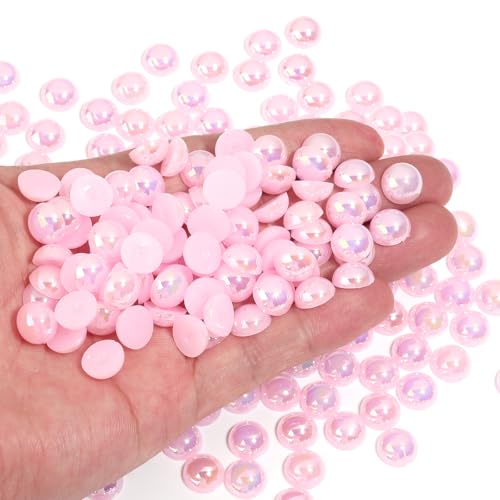 Chuyau 400 Stück 10 mm rosa AB-Perlen mit flacher Rückseite zum Basteln von Schmuckherstellung, runde Halbperlen für Bastelarbeiten, Scrapbooking, Crocs, Schuhe, Kleidung, Becher, Nägel, Hochzeit Chuyau 400 Stück 10 mm rosa AB-Perlen mit flacher Rückseite zum Basteln von Schmuckherstellung, runde Halbperlen für Bastelarbeiten, Scrapbooking, Crocs, Schuhe, Kleidung, Becher, Nägel, Hochzeit von Chuyau