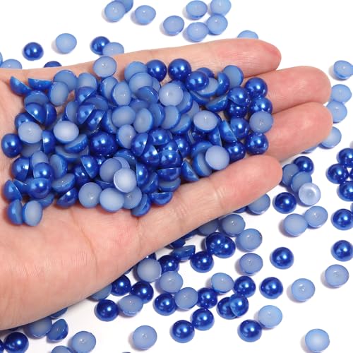 Chuyau 700 Stück blaue Perlen mit flacher Rückseite zum Basteln von Schmuckherstellung, runde Halbperlen für Bastelarbeiten, Scrapbooking, Crocs, Schuhe, Kleidung, Becher, Nägel, Hochzeit, Kunst Chuyau 700 Stück blaue Perlen mit flacher Rückseite zum Basteln von Schmuckherstellung, runde Halbperlen für Bastelarbeiten, Scrapbooking, Crocs, Schuhe, Kleidung, Becher, Nägel, Hochzeit, Kunst von Chuyau