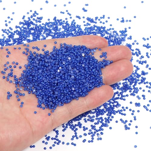 Chuyau 8000 Stück blaue Perlen mit flacher Rückseite zum Basteln von Schmuckherstellung, runde Halbperlen für Bastelarbeiten, Scrapbooking, Crocs, Schuhe, Kleidung, Becher, Nägel, Hochzeit, Kunst Chuyau 8000 Stück blaue Perlen mit flacher Rückseite zum Basteln von Schmuckherstellung, runde Halbperlen für Bastelarbeiten, Scrapbooking, Crocs, Schuhe, Kleidung, Becher, Nägel, Hochzeit, Kunst von Chuyau