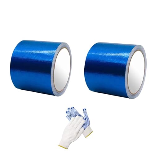 CiCixixi 2 Stück PVC Planenband, Reparaturklebeband Wasserabweisend Klebeband für Zelt, Sonnenschirms, Pavillon, Plane, lkw abdeckplane, Markise, Awning, Zelt Reparaturband 5M x 8CM, Blau CiCixixi 2 Stück PVC Planenband, Reparaturklebeband Wasserabweisend Klebeband für Zelt, Sonnenschirms, Pavillon, Plane, lkw abdeckplane, Markise, Awning, Zelt Reparaturband 5M x 8CM, Blau von CiCixixi