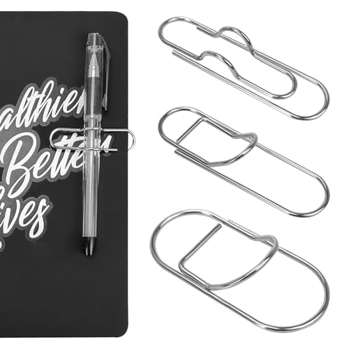 20 Stk Stifthalter Notizbuch Metall, Metall Stift Clip, Büroklammerhalter Stiftclips, Multifunktionale Stift-Clips, Edelstahl-Stifthalter-Clips, Stift Clip Assistent für Bücher, Notizbuch, Klemmbrett 20 Stk Stifthalter Notizbuch Metall, Metall Stift Clip, Büroklammerhalter Stiftclips, Multifunktionale Stift-Clips, Edelstahl-Stifthalter-Clips, Stift Clip Assistent für Bücher, Notizbuch, Klemmbrett von CiShow