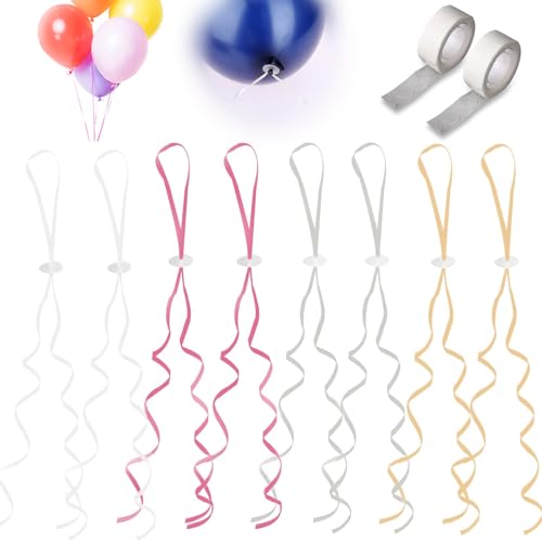 200 Stk Ballonverschlüsse mit Polyband, Luftballonverschlüsse für Ballons, Ballonband mit Schnellverschluss, Luftballon Schnur für Geburtstag, Hochzeit, KarnevalsDeko,Party(Gold, Silbrig, Weiß, Rosa) 200 Stk Ballonverschlüsse mit Polyband, Luftballonverschlüsse für Ballons, Ballonband mit Schnellverschluss, Luftballon Schnur für Geburtstag, Hochzeit, KarnevalsDeko,Party(Gold, Silbrig, Weiß, Rosa) von CiShow