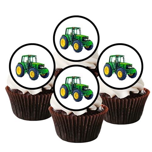 Traktor Farmer essbarem Premium Stärke Süße Vanille, Wafer Reispapier Cupcake Topper/Dekoration Traktor Farmer essbarem Premium Stärke Süße Vanille, Wafer Reispapier Cupcake Topper/Dekoration von Cian's Cupcake Toppers Ltd