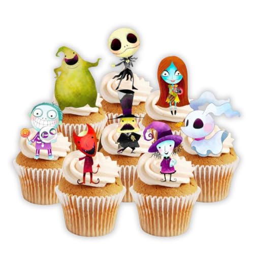 Nightmare Christmas Cupcake Topper, vorgeschnitten optional – Halloween-Thema, essbare Kuchendekorationen, Albtraum-Geburtstagsdekorationen, Albtraum-Kuchenaufsatz, NMBC Cupcake-Topper Nightmare Christmas Cupcake Topper, vorgeschnitten optional – Halloween-Thema, essbare Kuchendekorationen, Albtraum-Geburtstagsdekorationen, Albtraum-Kuchenaufsatz, NMBC Cupcake-Topper von Cian's Cupcake Toppers Ltd