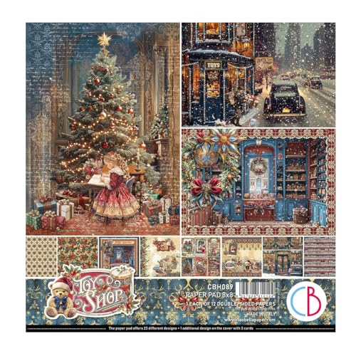 Ciao Bella 20,3 x 20,3 cm Papierblock, 190 g/m², doppelseitiger Karton (Spielzeugladen) von Ciao Bella