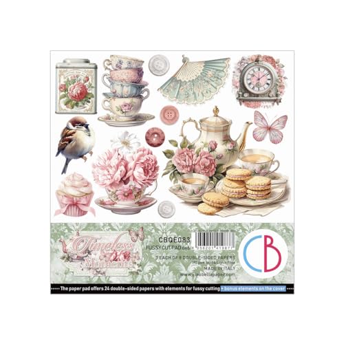 Ciao Bella Fussy Cut Papierblock, 15,2 x 15,2 cm, Timeless Moments Papierblock Ciao Bella Fussy Cut Papierblock, 15,2 x 15,2 cm, Timeless Moments Papierblock von Ciao Bella
