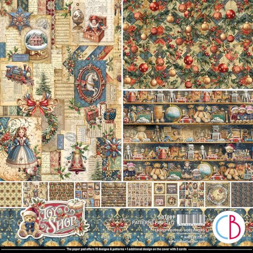 Ciao Bella Musterpapierblock, 30,5 x 30,5 cm, 190 g/m² Karton (Spielzeugladen) von Ciao Bella