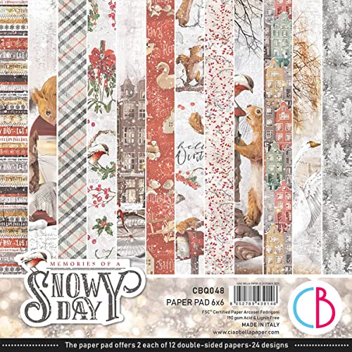 Ciao Bella Paper Memories of A Snowy Day Papierblock, 15,2 x 15,2 cm Ciao Bella Paper Memories of A Snowy Day Papierblock, 15,2 x 15,2 cm von Ciao Bella