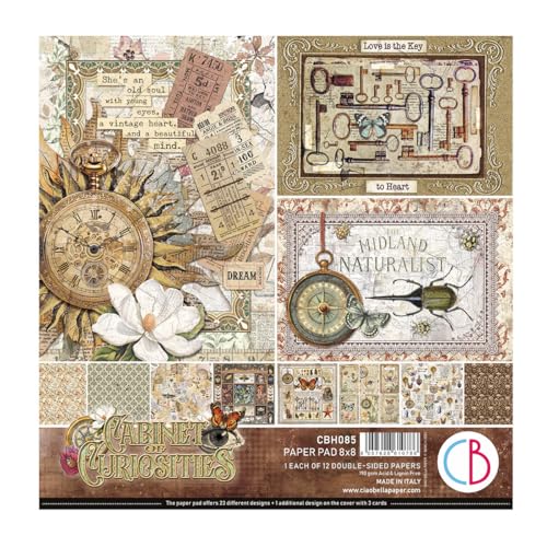 Ciao Bella Papierblöcke, 20,3 x 20,3 cm (Cabinet of Curiosities) von Ciao Bella