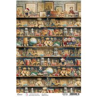 Motiv-Strohseide "Toy Shop - Make a Gift" Motiv-Strohseide "Toy Shop - Make a Gift" von Ciao Bella