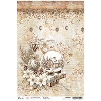 Motiv-Strohseide "Winter Season - Romantic Snowball" Motiv-Strohseide "Winter Season - Romantic Snowball" von Ciao Bella