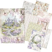 Motiv-Strohseiden Sortiment "Secret Garden", 8er-Set von Ciao Bella