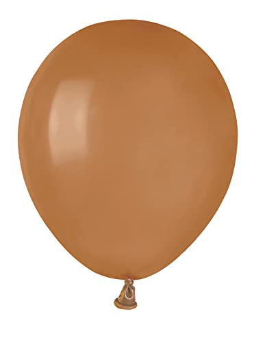 100 Stück Luftballons A50 (Ø 13cm / 5 Zoll), Luftballon für Geburtstagsfeiern, Hochzeitsdeko, Jubiläen und Feiern, Farbe Mokka ( Mocha #076 ) von Ciao