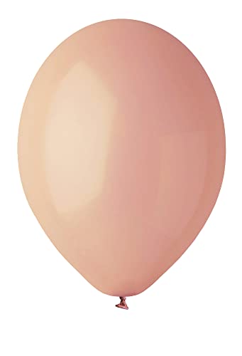 Briefumschlag 100 Luftballons Naturlatex Premium Quality G120 (Ø 33cm / 13") altrosa von Ciao