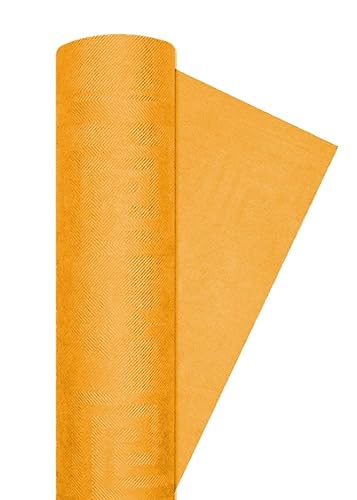 Ciao 34023 Damask (120cm x 7m), Tangerine orange Roll Paper Tablecover von Ciao
