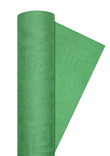 Ciao 34031 Damask, Emerald Roll Paper Tablecover, Einfarbig, Dark Green, 7m x 120cm von Ciao