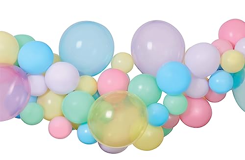Ciao - Macaron DIY Ballongirlande Kit (65 Latexballons, 300 cm), Pastellfarben von Ciao