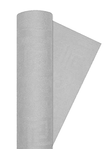 Ciao Rollen Tischdecke aus Damastpapier (120cm x 7m), Pastellgrau von Ciao