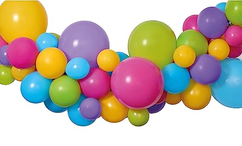 Ciao - Set Girlande Luftballons DIY mehrfarbig (65 Latexballons, 300 cm), mehrfarbig von Ciao