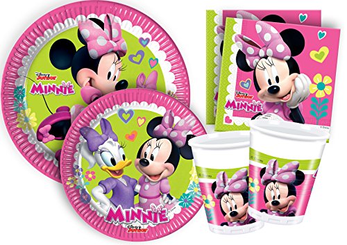 Ciao Y4384 Minnie Party Table Set, Pink, Green, 8 People von Ciao