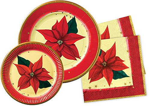 Ciao Y4471 Party Table Set, Red, Cream, 10 People von Ciao