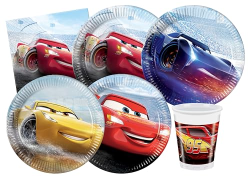 Ciao Y4623 Cars Party Tableware Set, Mehrfarbig, 24 Personen Ciao Y4623 Cars Party Tableware Set, Mehrfarbig, 24 Personen von Ciao