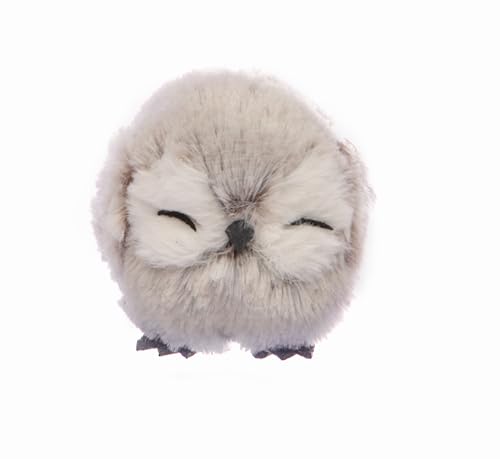 Owl Ball Cute (Ø8cm) Hanging Christmas Decoration, Grey von Ciao