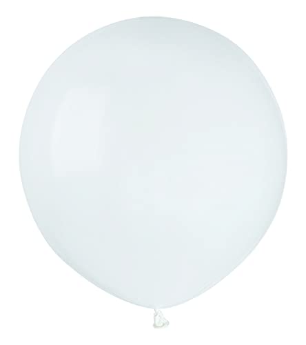 Pack 10 maxi balloons in natural latex Premium Quality G40 (Ø 100cm / 40"), yellow von Ciao