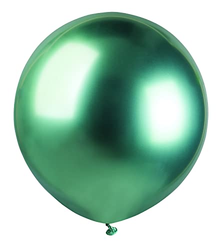 Pack 10 maxi balloons pearly in natural latex Premium Quality G40 (Ø 100cm / 40"), silver pearl von Ciao