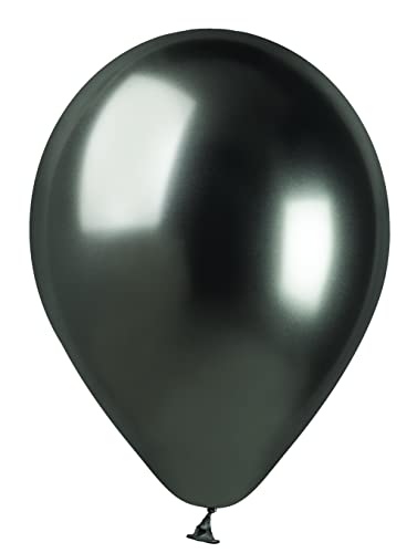 Pack 100 balloons in natural latex Premium Quality A50 (Ø 13cm / 5"), grey von Ciao
