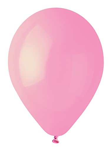 Pack 100 balloons in natural latex Premium Quality G120 (Ø 33cm / 13"), bright pink von Ciao