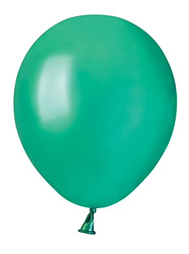 Pack 100 balloons pearly in natural latex Premium Quality A50 (Ø 13cm / 5"), aquamarine green pearl von Ciao
