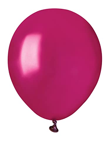 Pack 100 balloons pearly in natural latex Premium Quality G120 (Ø 33cm / 13"), pink pearl von Ciao