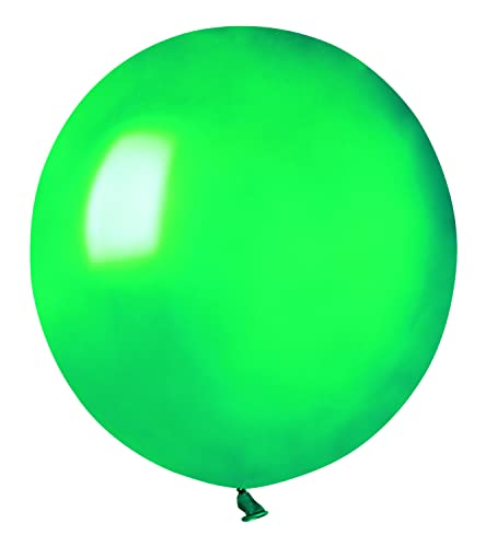 Pack 25 balloons in natural latex Premium Quality G150 (Ø 48cm / 19"), Pearl Green von Ciao