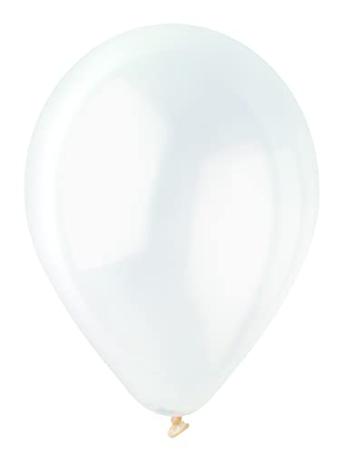 Pack 25 balloons in natural latex Premium Quality G150 (Ø 48cm / 19"), ivory white von Ciao