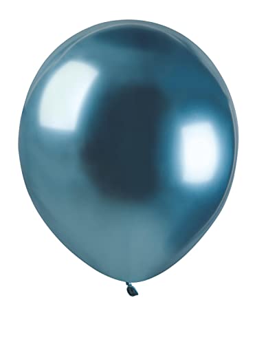 Pack 25 balloons pearly in natural latex Premium Quality G150 (Ø 48cm / 19"), blue pearl von Ciao