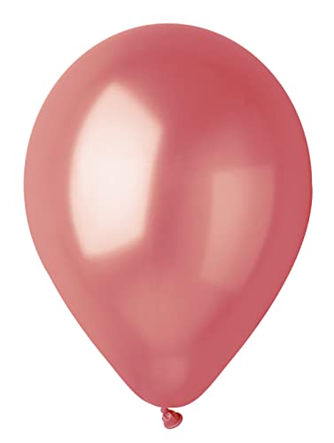 Pack 50 balloons metallized in natural latex Premium Quality G120 (Ø 33cm / 13"), green metallized von Ciao