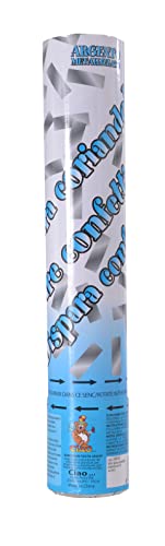 Party Popper Kanonenschießrohr Konfetti (30 cm) silber von Ciao