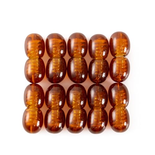 Kunststoff-Schraubverschlüsse für die Schmuckherstellung(10 pcs) - Cognac von Cici's Story