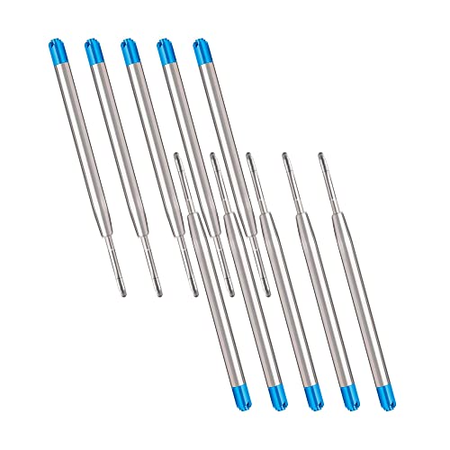 10 x Kugelschreiberminen, Großraumminen Metall Kugelschreiber Ersatzminen für G2-Format, Kompatible Parker Kugelschreiber Minen, Schreibfarbe Blau 10 x Kugelschreiberminen, Großraumminen Metall Kugelschreiber Ersatzminen für G2-Format, Kompatible Parker Kugelschreiber Minen, Schreibfarbe Blau von CiciIng