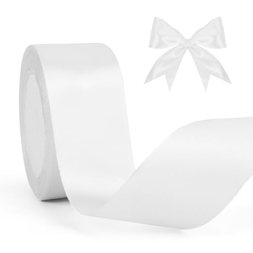Geschenkband 40mm Satinband Weiss 23 Meters Schleifenband Weiß Für Geschenkverpackung Seidenband Geschenkbänder Für Hochzeitsdekoration Stoffband Für Basteln Haarbögen Satinbänder Geschenkband 40mm Satinband Weiss 23 Meters Schleifenband Weiß Für Geschenkverpackung Seidenband Geschenkbänder Für Hochzeitsdekoration Stoffband Für Basteln Haarbögen Satinbänder von Cidenbio