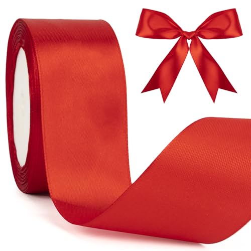 Geschenkband Rot 40mm Satinband 23 Meters Schleifenband Rotes Band Für Geschenkverpackung Seidenband Rotes Geschenkbänder Für DIY Haarbögen Stoffband Für Weihnachten Silvester Dekoration Geschenkband Rot 40mm Satinband 23 Meters Schleifenband Rotes Band Für Geschenkverpackung Seidenband Rotes Geschenkbänder Für DIY Haarbögen Stoffband Für Weihnachten Silvester Dekoration von Cidenbio