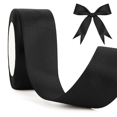 Geschenkband Schwarz 40mm Satinband 23 Meters Schleifenband Schwarz Für Geschenkverpackung Seidenband Black Geschenkbänder Für Haarbögen Stoffband Für Halloween Dekoration Satinbänder Geschenkband Schwarz 40mm Satinband 23 Meters Schleifenband Schwarz Für Geschenkverpackung Seidenband Black Geschenkbänder Für Haarbögen Stoffband Für Halloween Dekoration Satinbänder von Cidenbio