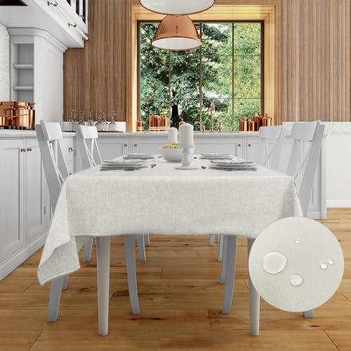 Cieffepi Home Collections Fleckabweisende Tischdecke TOLOSA in verschiedenen Größen und Farben (Elfenbein, 150 x 350 cm) von Cieffepi Home Collections