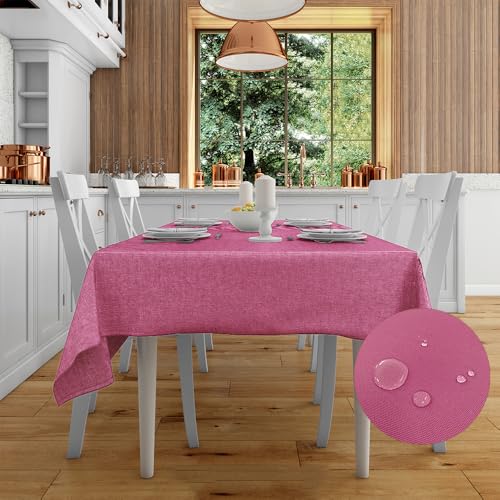 Cieffepi Home Collections Fleckabweisende Tischdecke TOLOSA in verschiedenen Größen und Farben (Rosa, 150 x 400 cm) von Cieffepi Home Collections