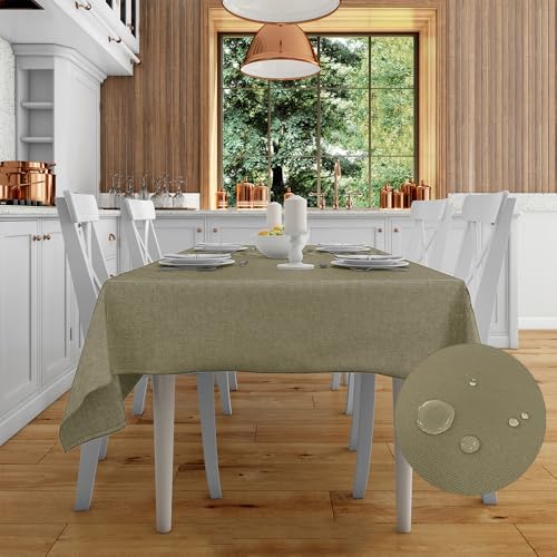 Cieffepi Home Collections Fleckabweisende Tischdecke TOLOSA in verschiedenen Größen und Farben (Taupe, 150 x 400 cm) von Cieffepi Home Collections