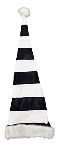 Ciffre Große XXL Lange Weihnachtsmütze Nikolausmütze Schwarz Weiß Santa Mütze Nikolaus A3 Ciffre Große XXL Lange Weihnachtsmütze Nikolausmütze Schwarz Weiß Santa Mütze Nikolaus A3 von Ciffre